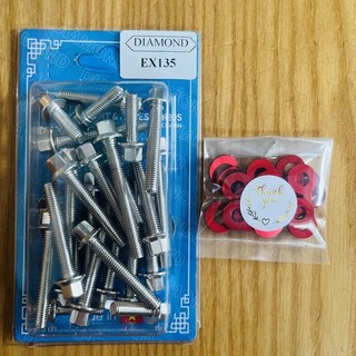 Bộ ốc lốc máy ex135 - ex150 - ex2010 inox304