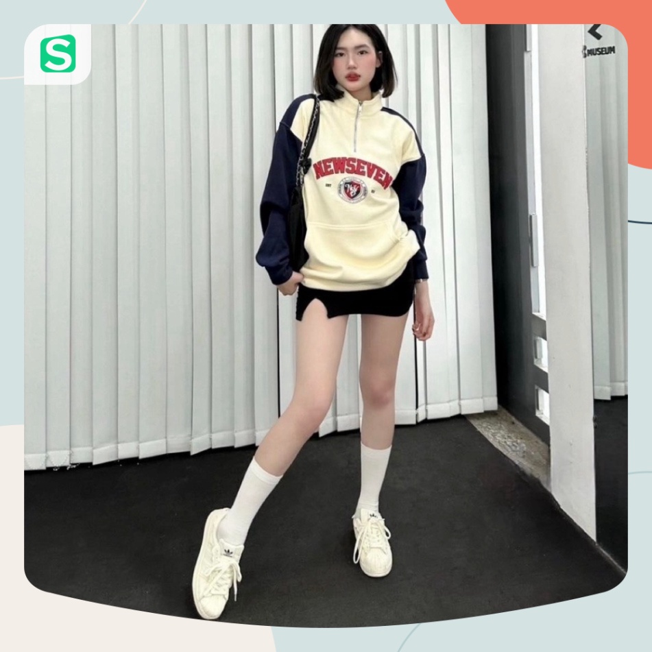 Giày thể thao nữ_adidas_superstar mũi sò màu trắng hồng cao cấp dễ phối đồ