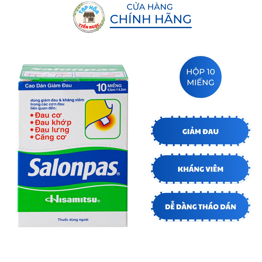 Cao Dán Salonpas Gói 10 Miếng