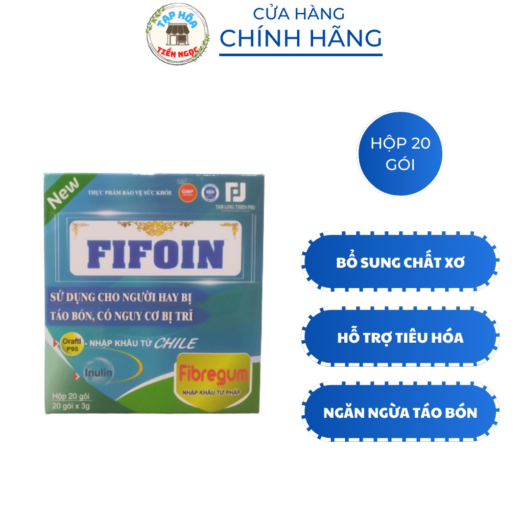 Chất xơ hòa tan Fifoin nhập khẩu từ Pháp - Hỗ trợ cung cấp chất xơ giảm táo bón, giảm nguy cơ bệnh trĩ