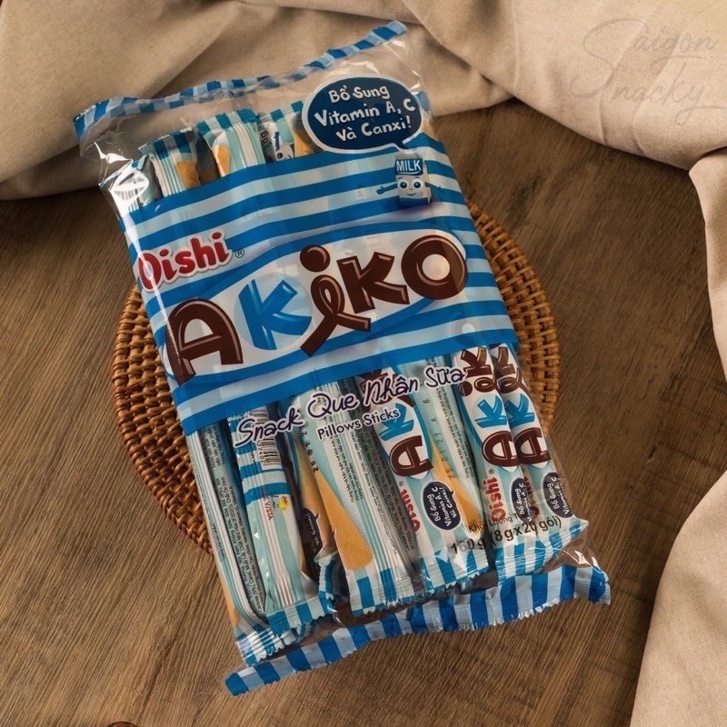 Snack Que Nhân Sữa AKIKO ( 8g x 20goi)