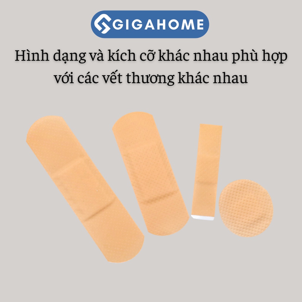 Hộp 100 Miếng Băng Y Yế Urgo 4 Loại GIGAHOME Chống Thấm Nước, Thoáng Khí 5228