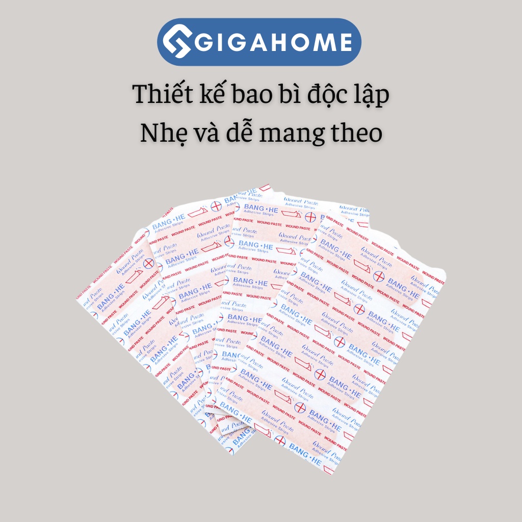 Hộp 100 Miếng Băng Y Yế Urgo 4 Loại GIGAHOME Chống Thấm Nước, Thoáng Khí 5228