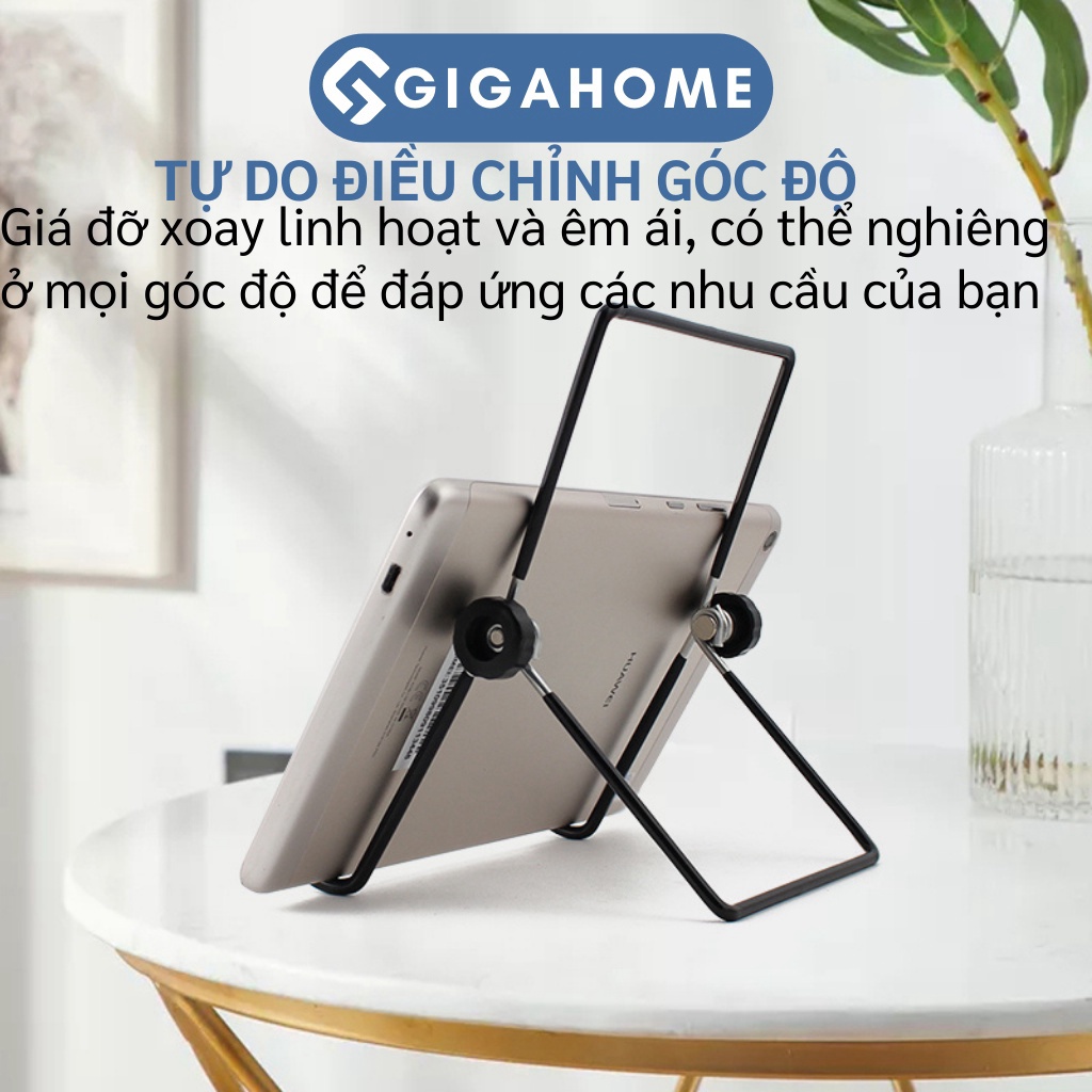 Giá Đỡ Điện Thoại, Máy Tính Bảng Gấp Gọn GIGAHOME Khung Kim Loại, Điều Chỉnh Góc 5434
