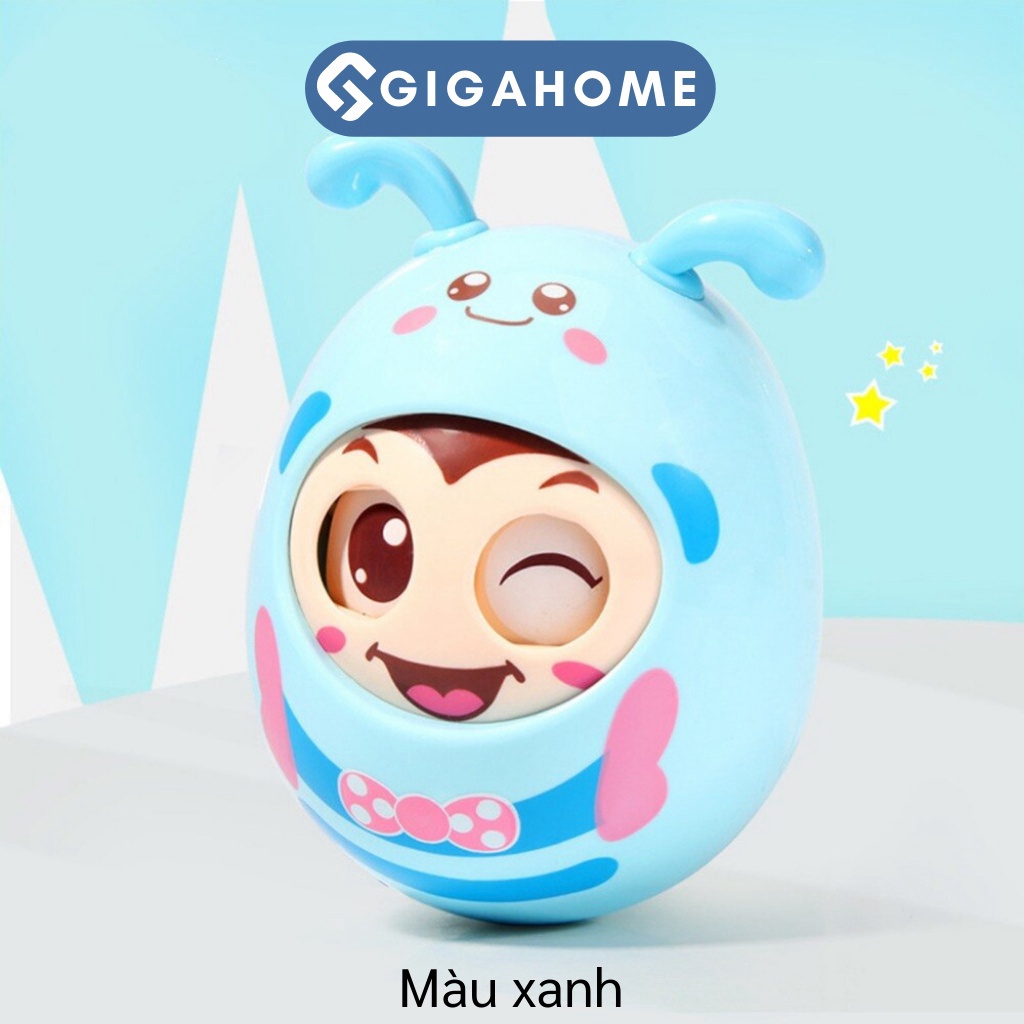 Đồ Chơi Con Lật Đật Ong Dễ Thương GIGAHOMEVN Mắt Nhắm Mở Liếc, Âm Thanh Leng Keng Vui Nhộn 7681