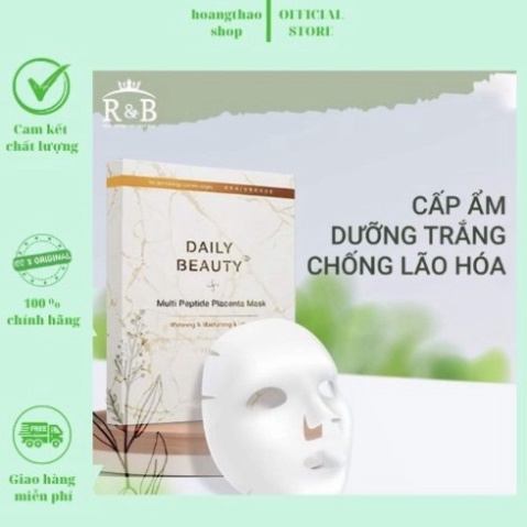 ,, ,, Mặt Nạ Nhau Thai Cừu Lẻ Miếng Multi Peptide Placenta Mask DailaCải Thiện, Nuôi Dưỡng Làn Da Khỏe Đẹp, Trắng Sáng ,