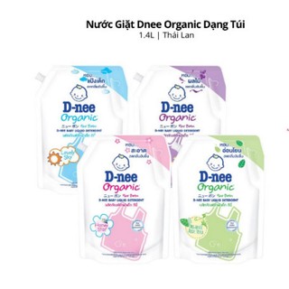 Nước giặt Dnee Thái Lan Organic túi 1400ml/1300ml cho bé sơ sinh