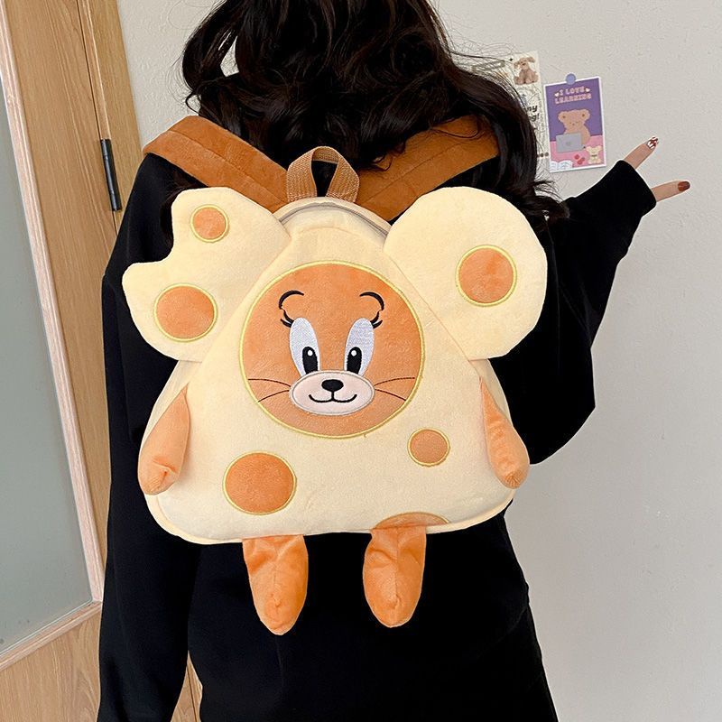 Ba Lô Lông Xù Kiểu Mới 2023 Hình Mèo Và Chuột Hoạt Hình Vui Nhộn Dễ Thương Cho Nữ Zzkds.Vns.Vn