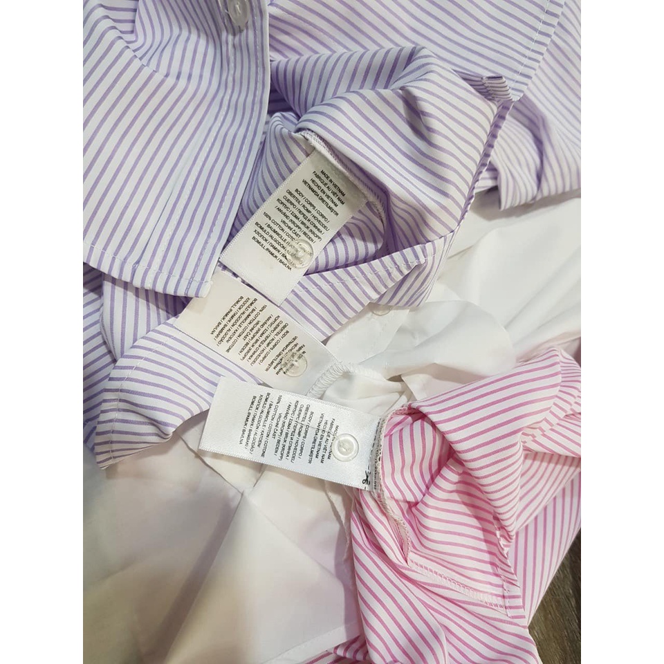 Áo sơ mi nữ Xịn Store sơ mi tay dài Polo sọc phong cách công sở 24072305