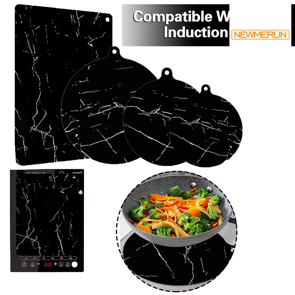 Induction Cooktop Mat Silicone Mats Heat Insulation-Pad Nonslip