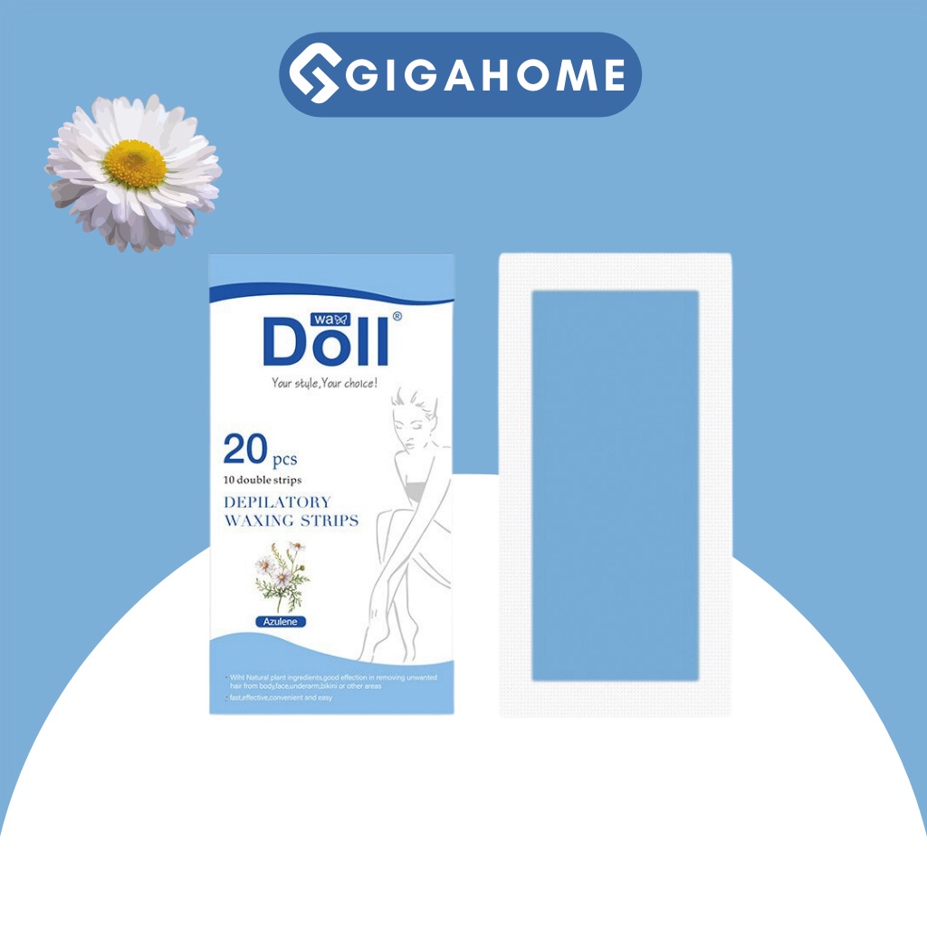 Hộp 20 Miếng Dán Wax Lông Toàn Thân,Bikini,Ria Mép Chiết Xuất Từ Thiên Nhiên GIGAHOME 976
