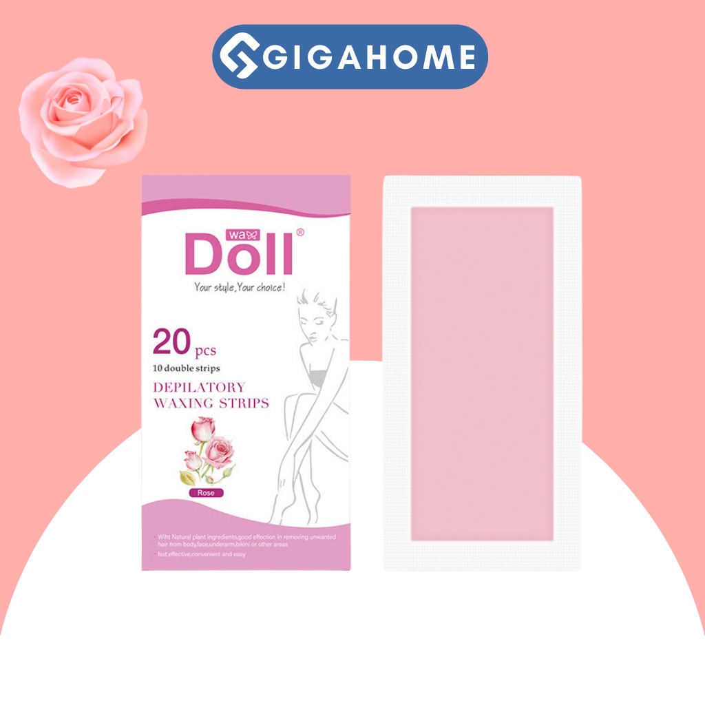 Hộp 20 Miếng Dán Wax Lông Toàn Thân,Bikini,Ria Mép Chiết Xuất Từ Thiên Nhiên GIGAHOME 976