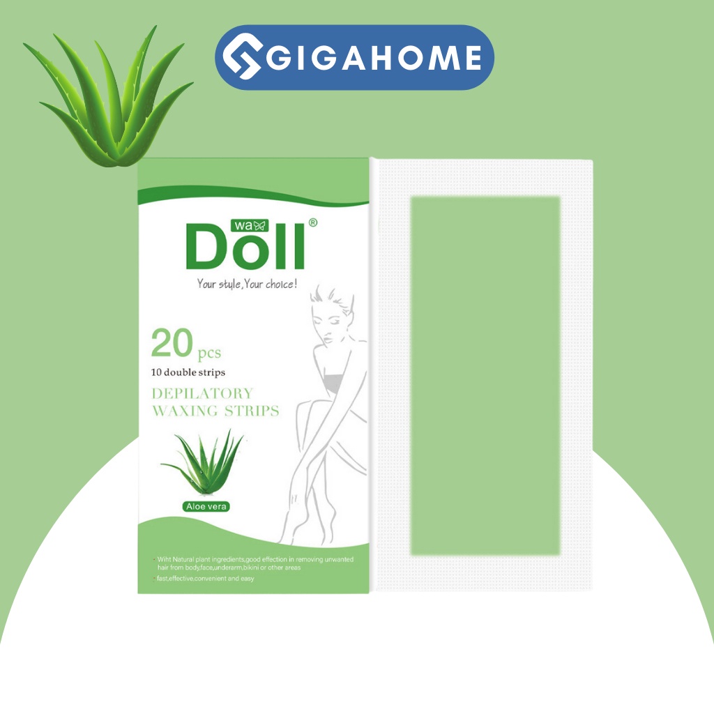 Hộp 20 Miếng Dán Wax Lông Toàn Thân,Bikini,Ria Mép Chiết Xuất Từ Thiên Nhiên GIGAHOME 976