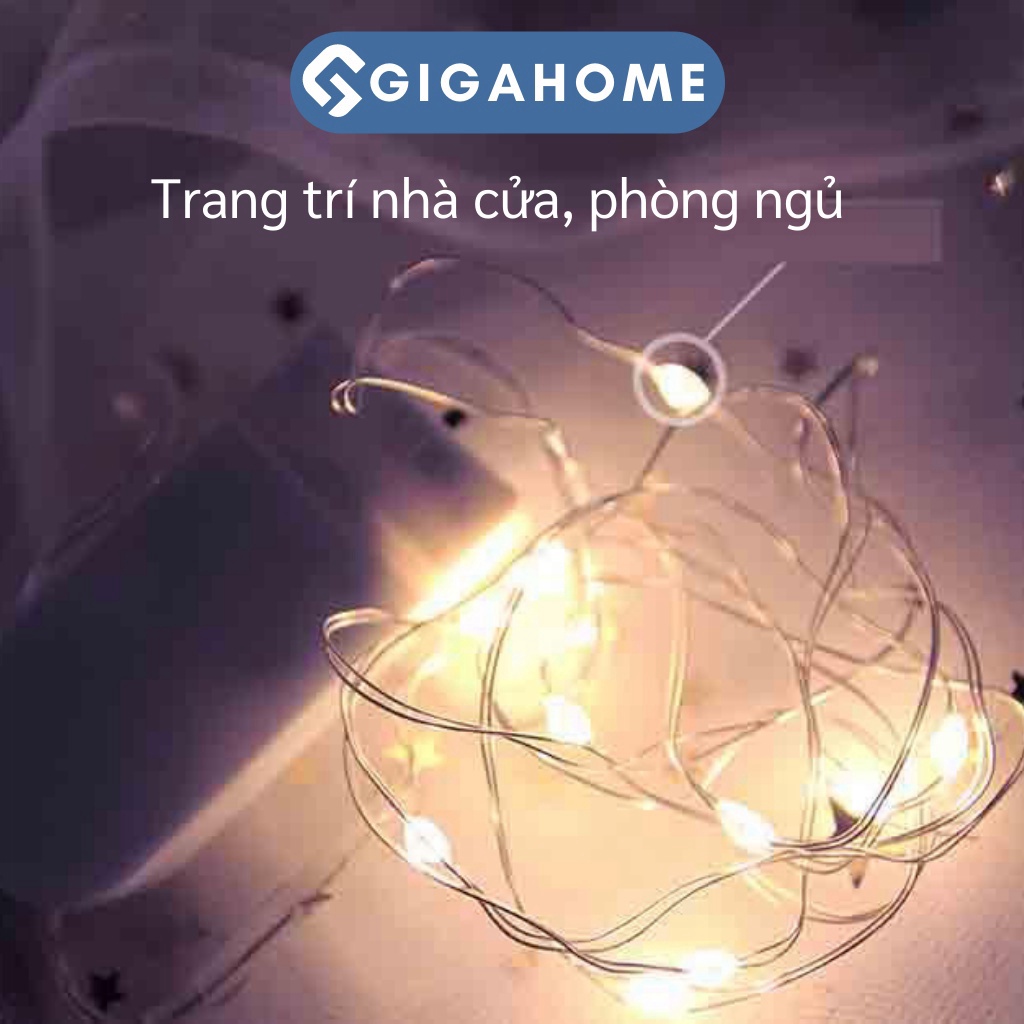 Dây Đèn Led Đom Đóm GIGAGOME 1M Dùng Pin Trang Trí Nhà Cửa 8651