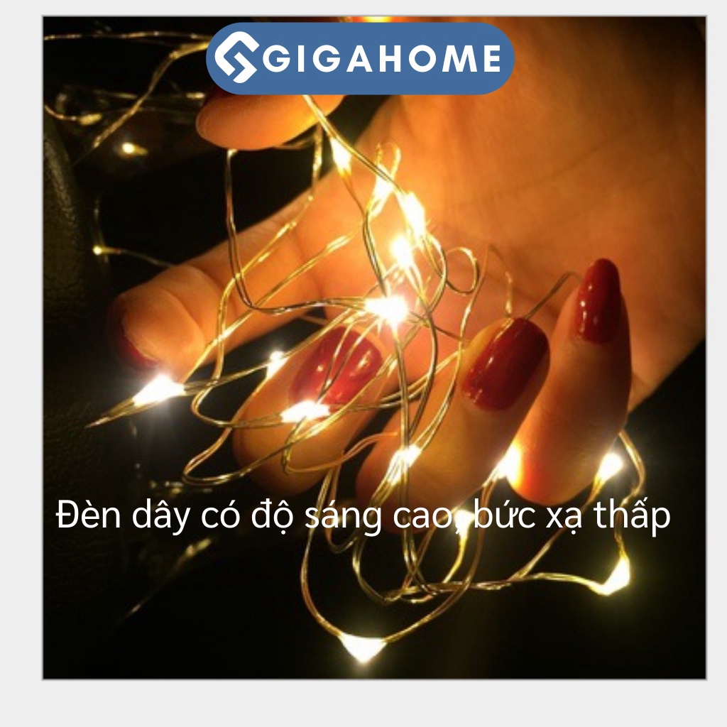 Dây Đèn Led Đom Đóm GIGAGOME 1M Dùng Pin Trang Trí Nhà Cửa 8651