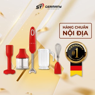 Bộ máy xay cầm tay SMEG HBF22 nội địa Đức, Bộ máy xay nhà bếp đa năng phong cách Vintage GermanySnT