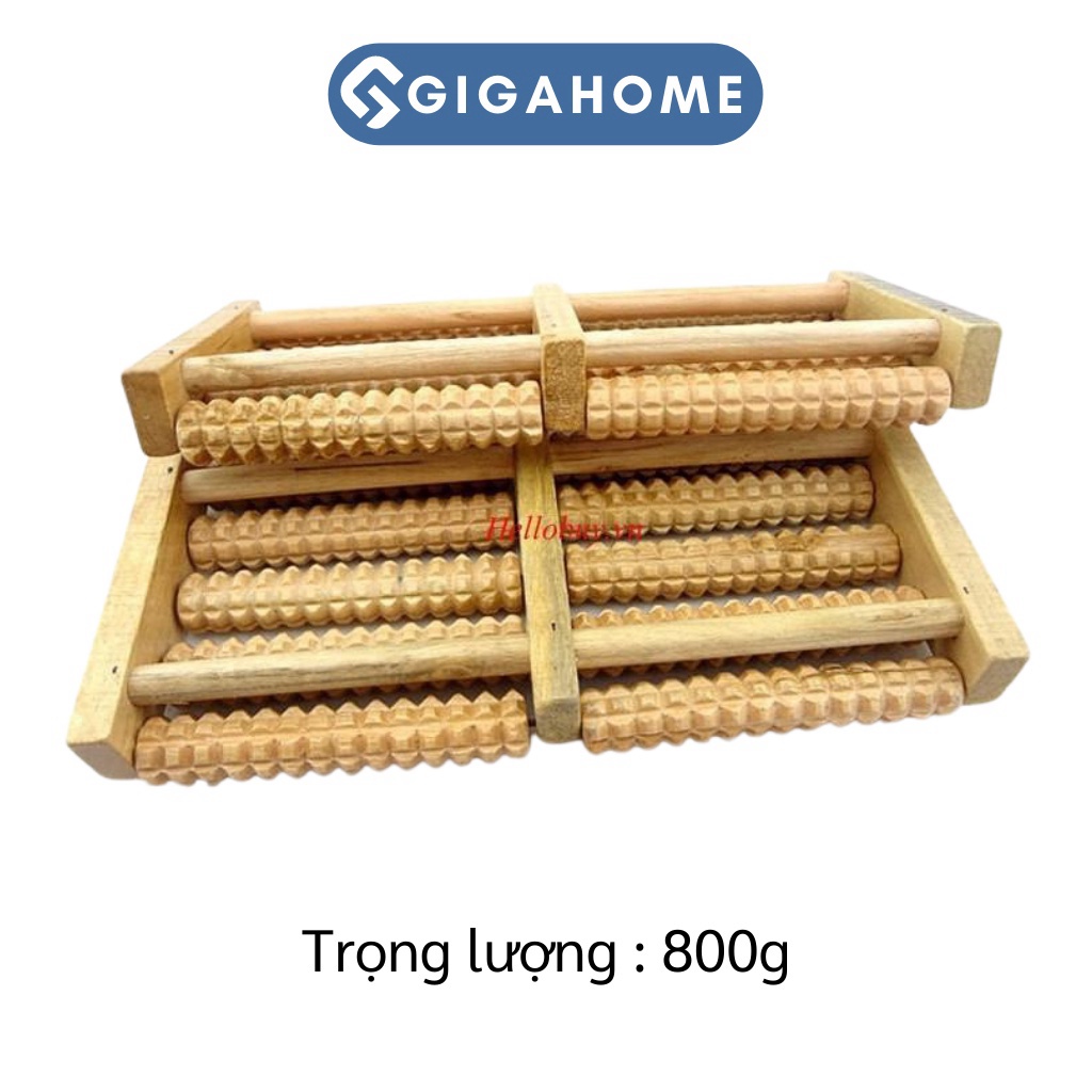 Bàn Lăn Gỗ GIGAHOME Massage Chân 5 Hàng Giúp Tuần Hoàn Máu Và Bấm Huyệt Cho Sức Khỏe Chân Tốt 3520
