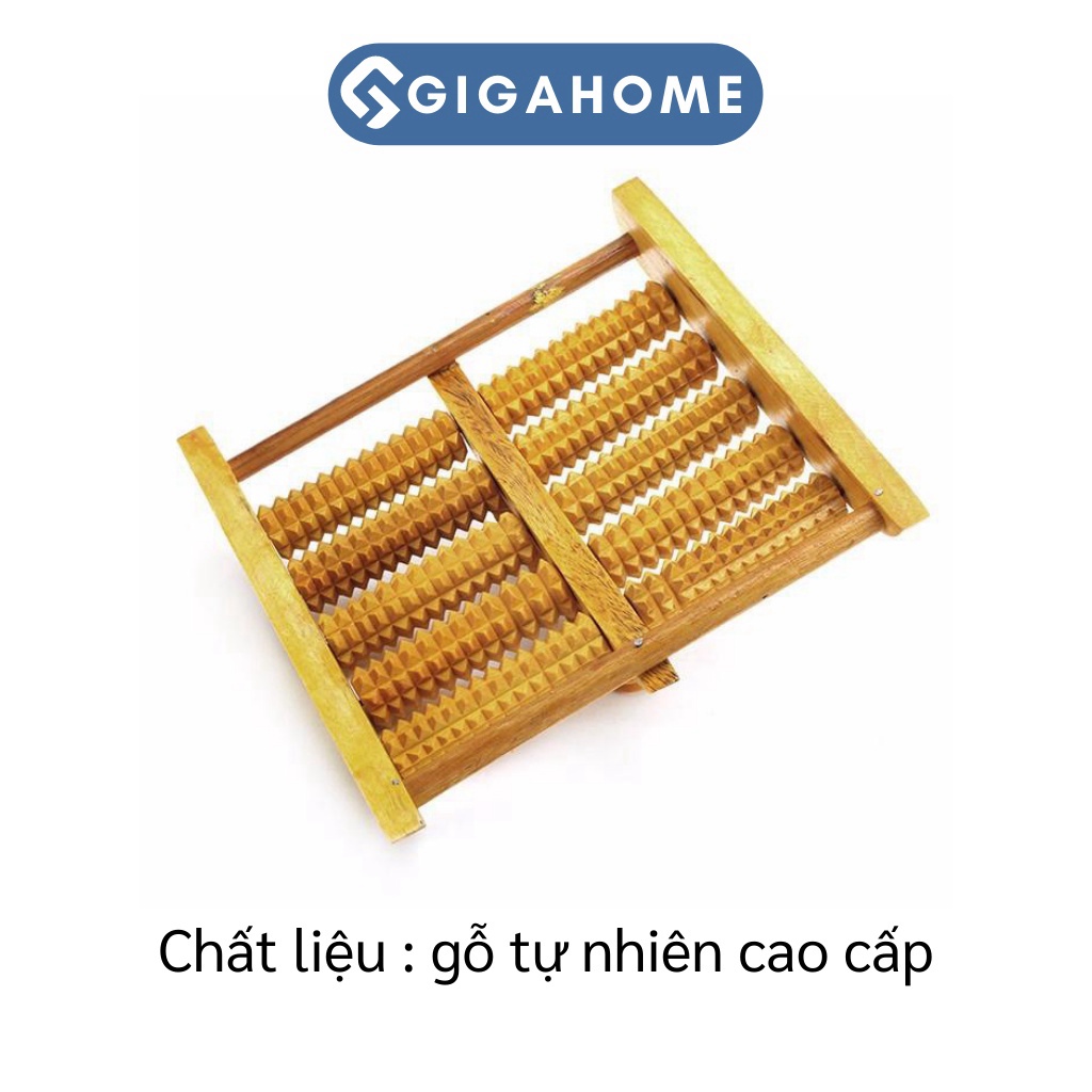 Bàn Lăn Gỗ GIGAHOME Massage Chân 5 Hàng Giúp Tuần Hoàn Máu Và Bấm Huyệt Cho Sức Khỏe Chân Tốt 3520