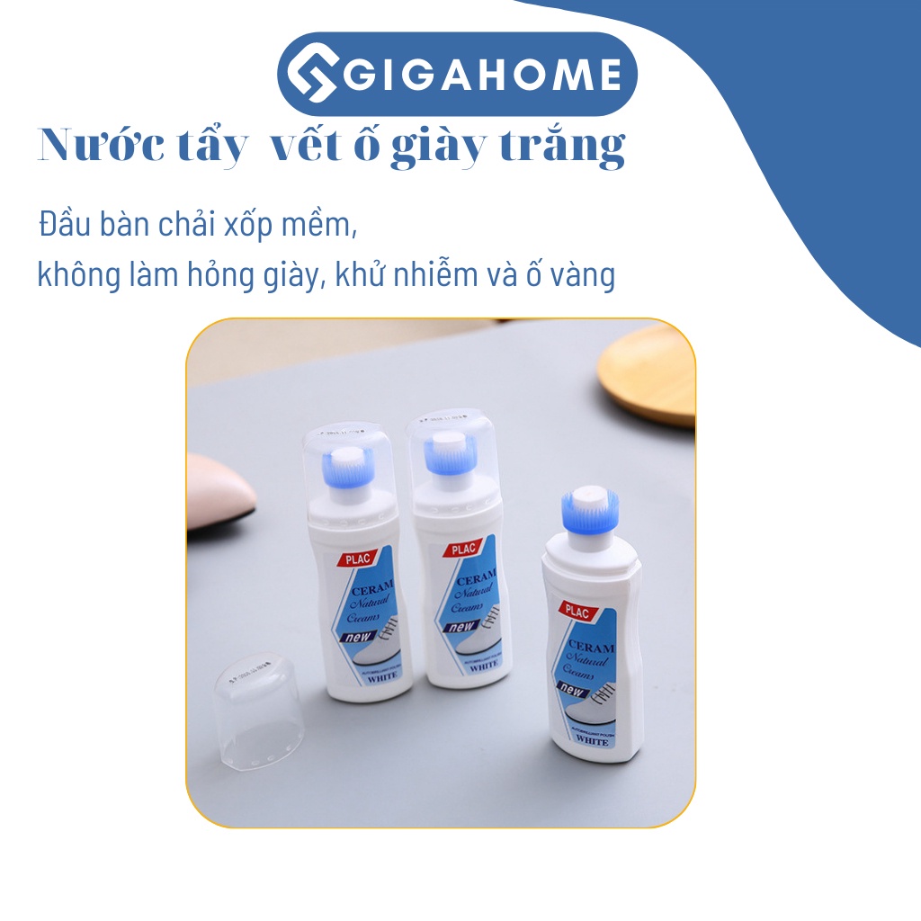 Chai Dung Dịch Vệ Sinh Và Tẩy Trắng Giày Nhanh Chóng GIGAHOME Với Đầu Chùi 4072