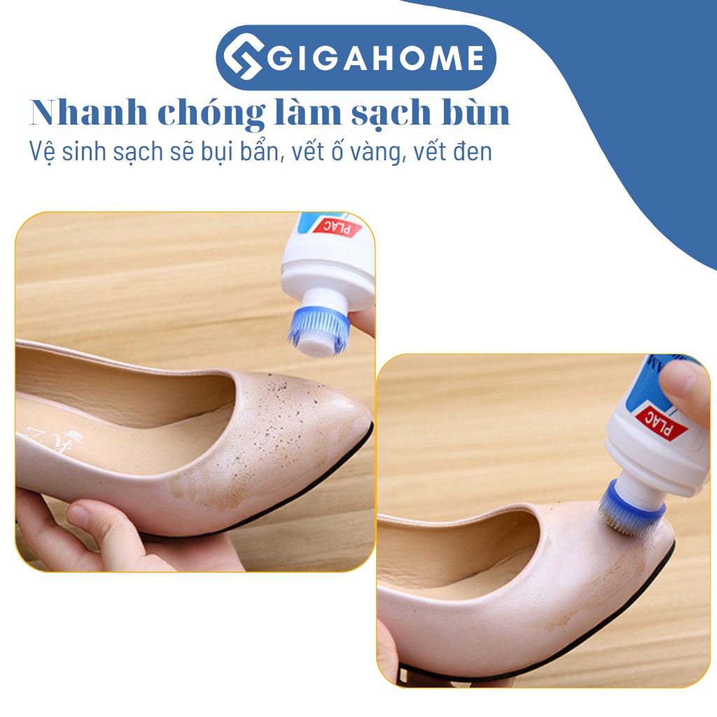 Chai Dung Dịch Vệ Sinh Và Tẩy Trắng Giày Nhanh Chóng GIGAHOME Với Đầu Chùi 4072