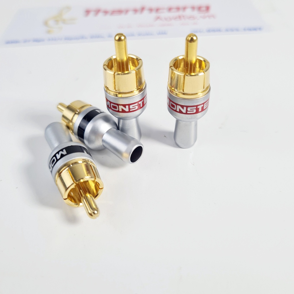 04 Jack AV - Jack hoa sen Monster loại cao cấp dùng cho dây đường kính 5mm trở xuống