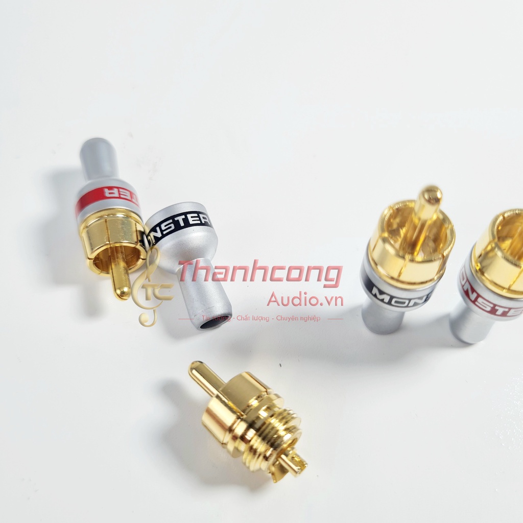 04 Jack AV - Jack hoa sen Monster loại cao cấp dùng cho dây đường kính 5mm trở xuống