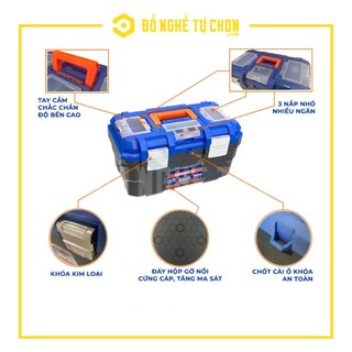 Thùng nhựa đựng dụng cụ  Wadfow (khóa kim loại)