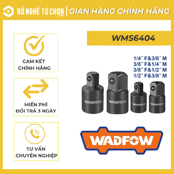Bộ 4 đầu chuyển đầu tuýp WADFOW