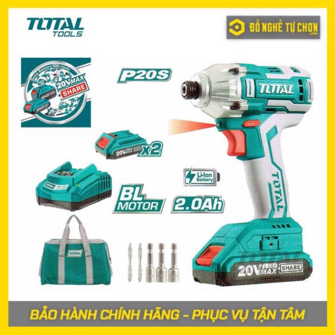 Máy siết vít dùng pin Lithium 20V Total TIRLI2002