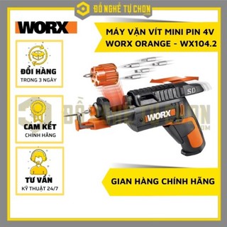 Máy vặn vít mini dùng pin 4v wx255 - worx orange