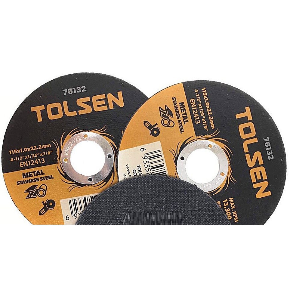 Đá Cắt Inox & Sắt 115x1.0x22.2mm Tolsen 76132