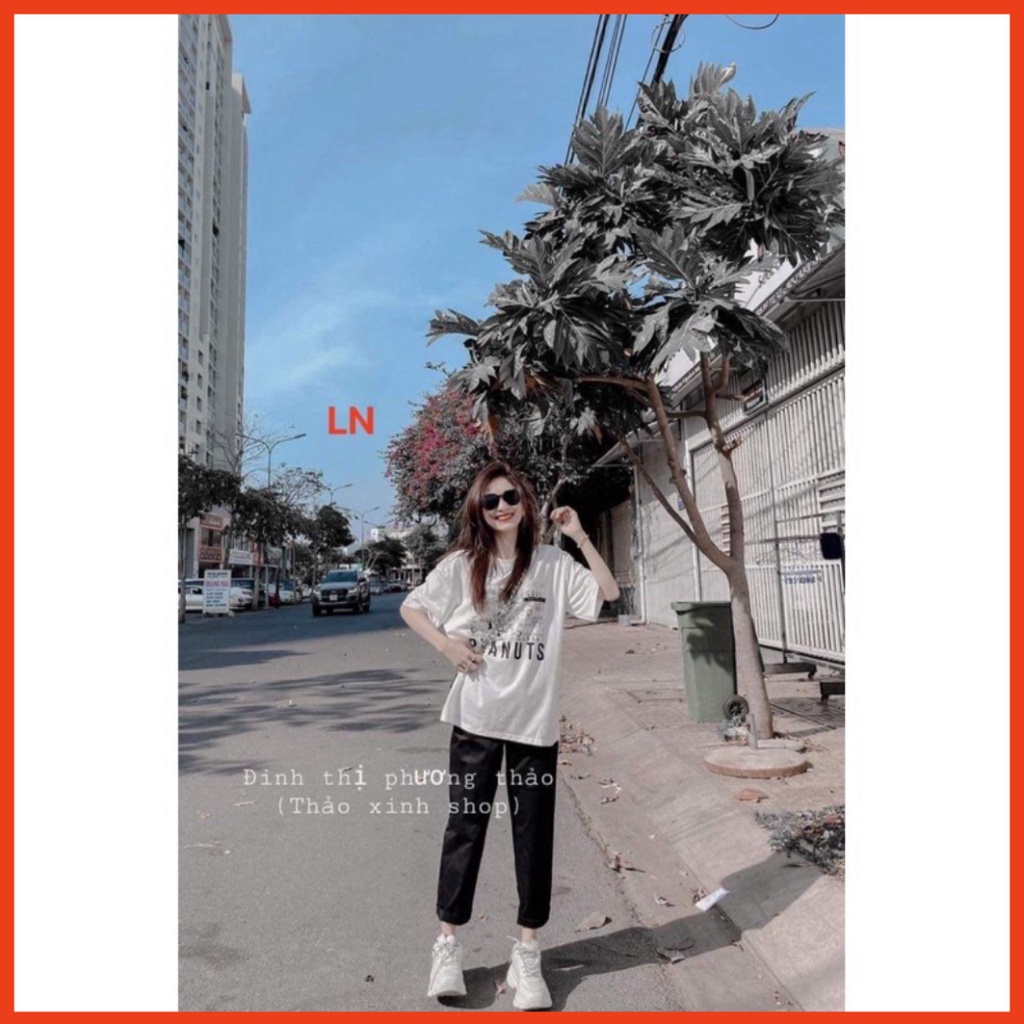 monmhp Sét áo phông PEANUT + quần kaki DA6