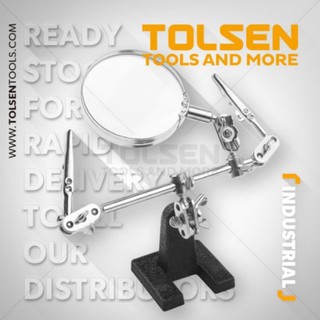 Kẹp hàn có kính lúp tolsen 38090