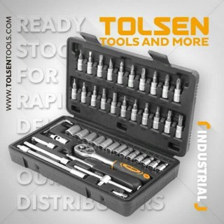 Cần tuýp 46 món 1/4 in tolsen 15138