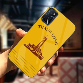 Ốp Lưng Smartphone Oppo A16 Mặt Kính Sáng Bóng, Cao Cấp Điểm Họa Tiết 555 Floveme