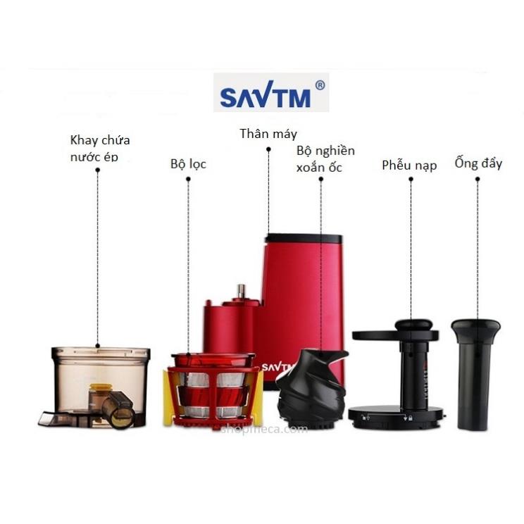 Máy ép trái cây/ Máy ép chậm SAVTM JE07 Siêu bền, siêu tiện lợi - Bảo hành 1 đổi 1