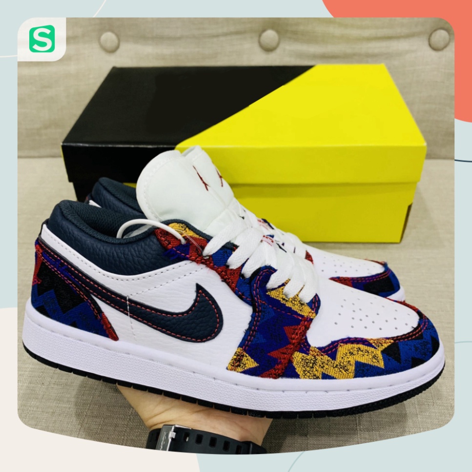 Giày Jordan Cổ Thấp Nam Nữ, Giày JD Nike_Jordan Sneaker Hàng Cao Cấp Full Box