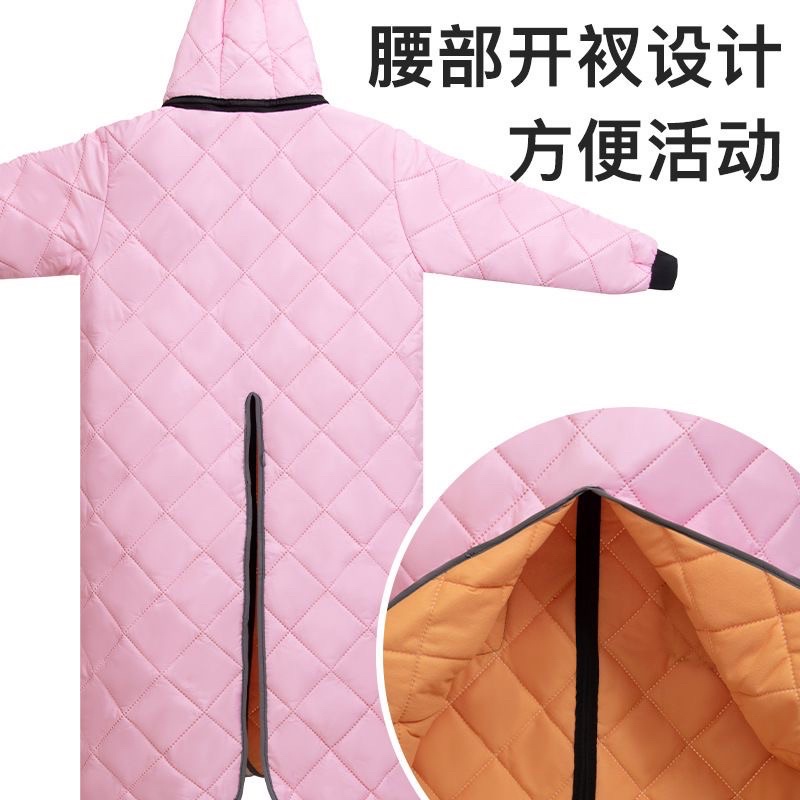 Áo khoác mùa đông tặng kèm bao tay buộc xe