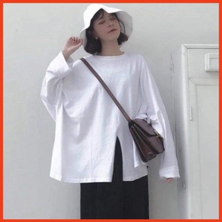 monmhp Áo xẻ gấu dài tay trơn BYV688
