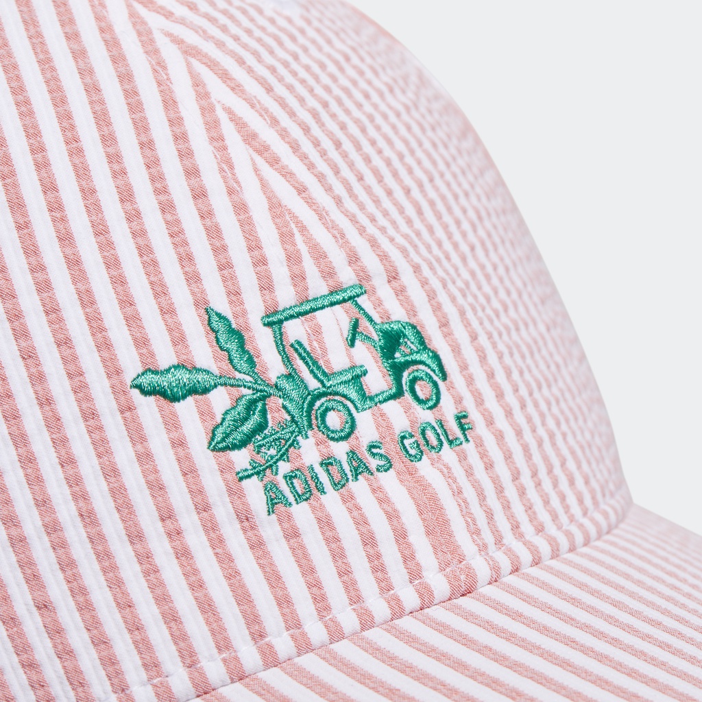 Adidas Đánh gôn Mũ Lưỡi Trai Vải Sọc Nhăn Nữ trắng HT5771