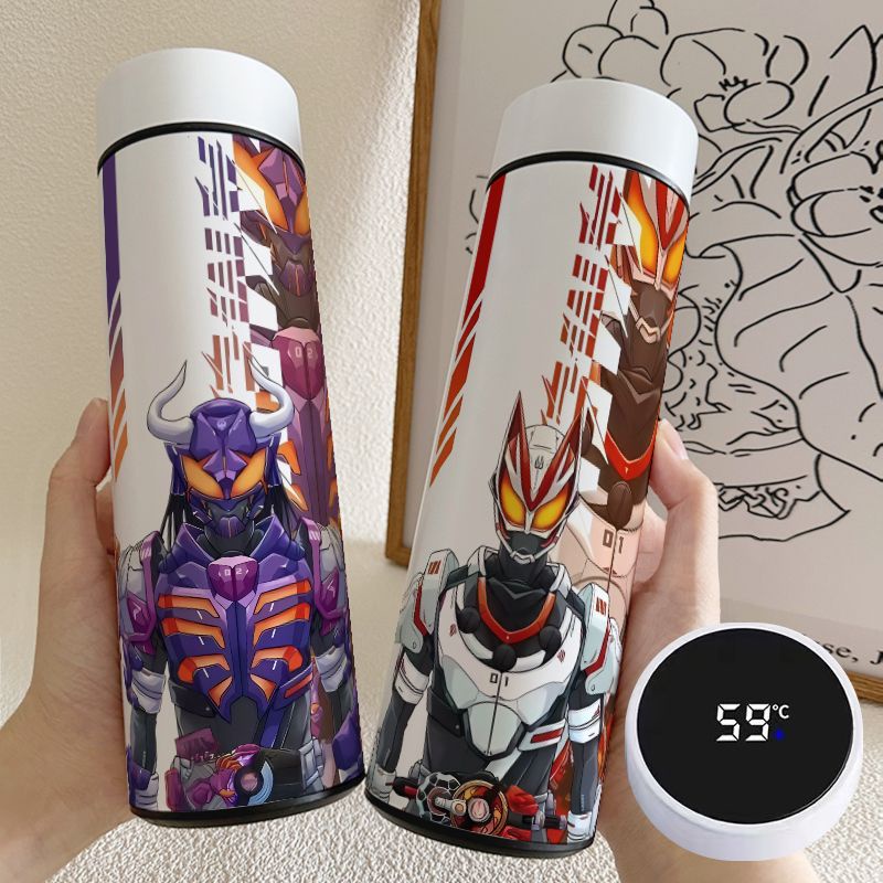 Bình Nước Giữ Nhiệt Thông Minh Bằng Thép Không Gỉ Cấp Thực Phẩm kamen rider