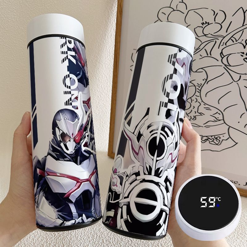 Bình Nước Giữ Nhiệt Thông Minh Bằng Thép Không Gỉ Cấp Thực Phẩm kamen rider