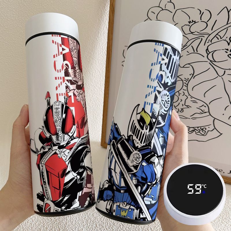 Bình Nước Giữ Nhiệt Thông Minh Bằng Thép Không Gỉ Cấp Thực Phẩm kamen rider