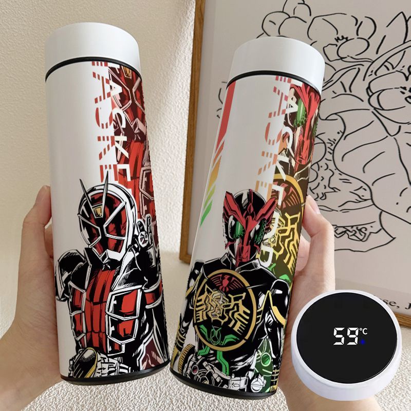 Bình Nước Giữ Nhiệt Thông Minh Bằng Thép Không Gỉ Cấp Thực Phẩm kamen rider