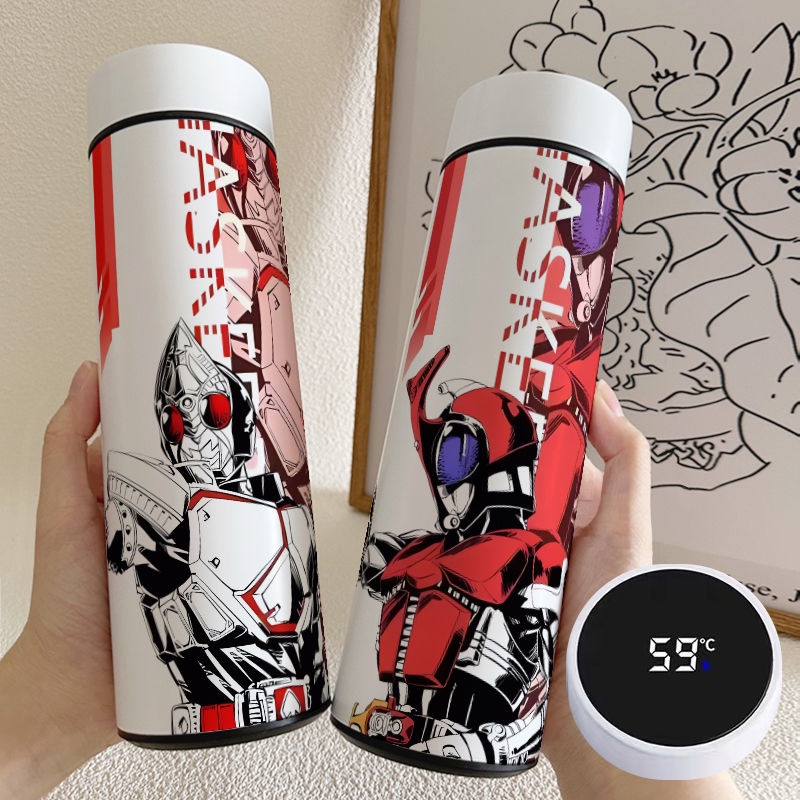 Bình Nước Giữ Nhiệt Thông Minh Bằng Thép Không Gỉ Cấp Thực Phẩm kamen rider