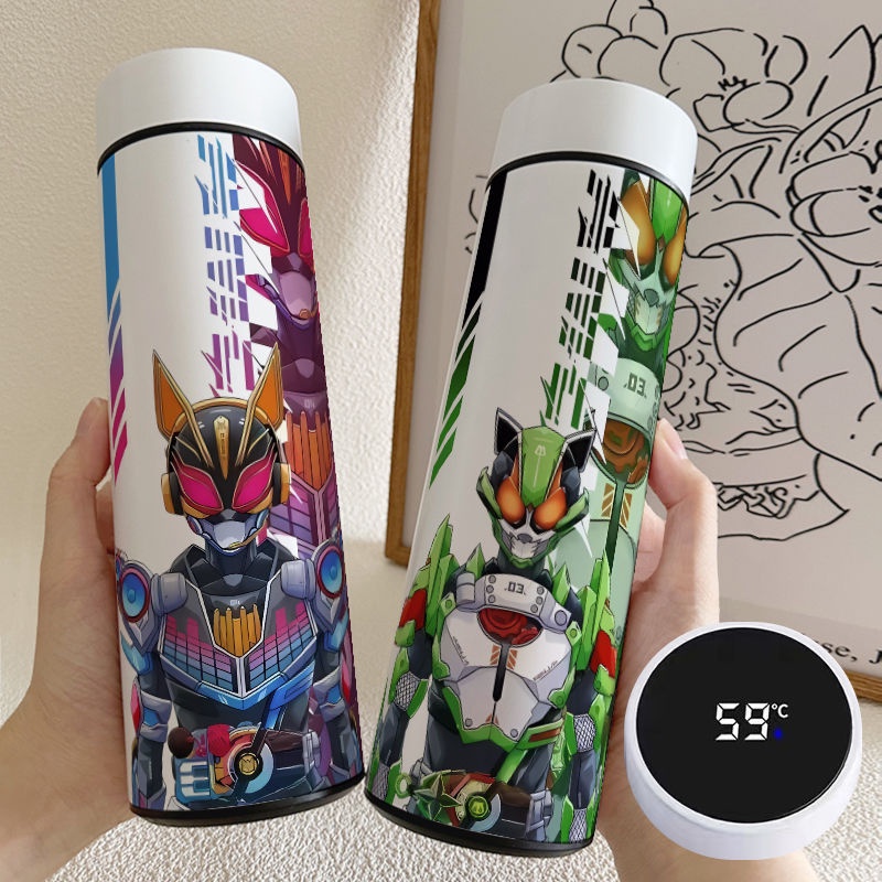 Bình Nước Giữ Nhiệt Thông Minh Bằng Thép Không Gỉ Cấp Thực Phẩm kamen rider