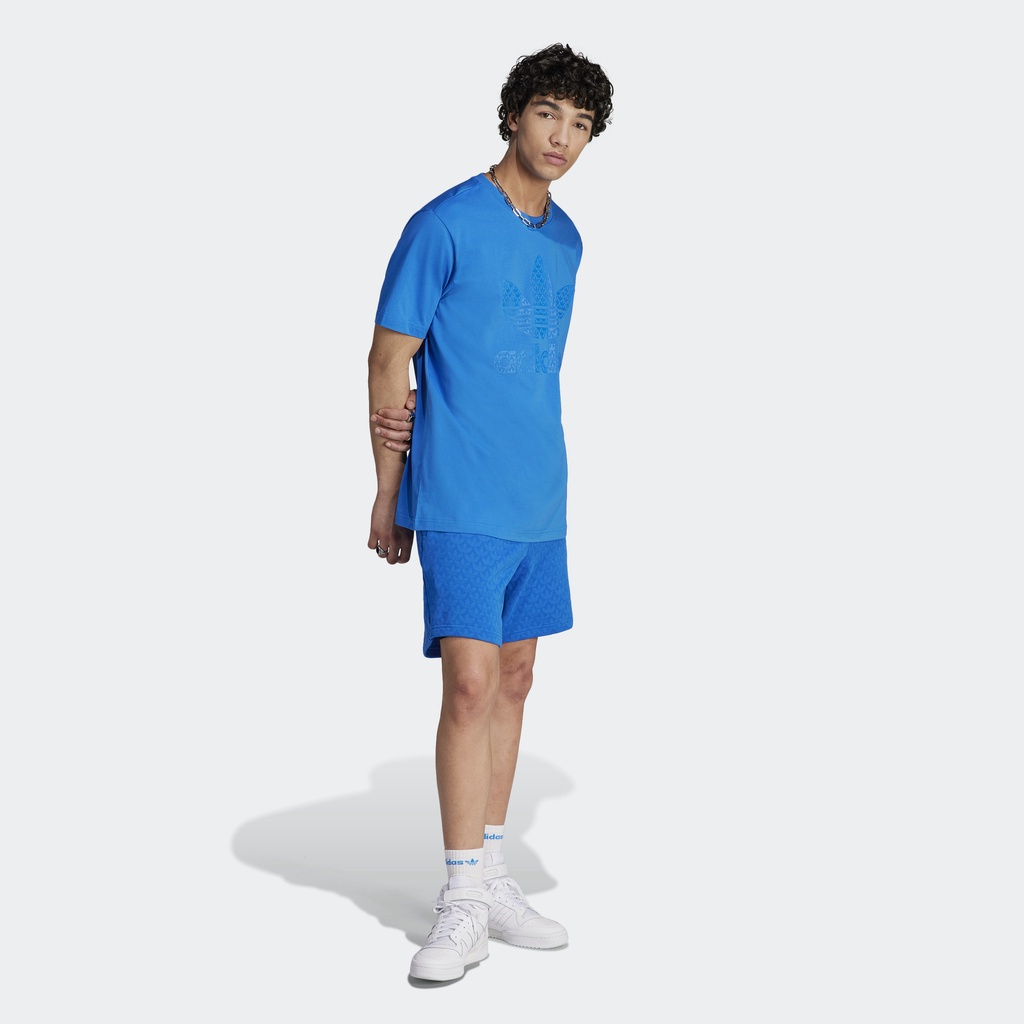 Adidas Phong cách sống Quần Short Monogram Graphic Nam Màu xanh da trời IL5135