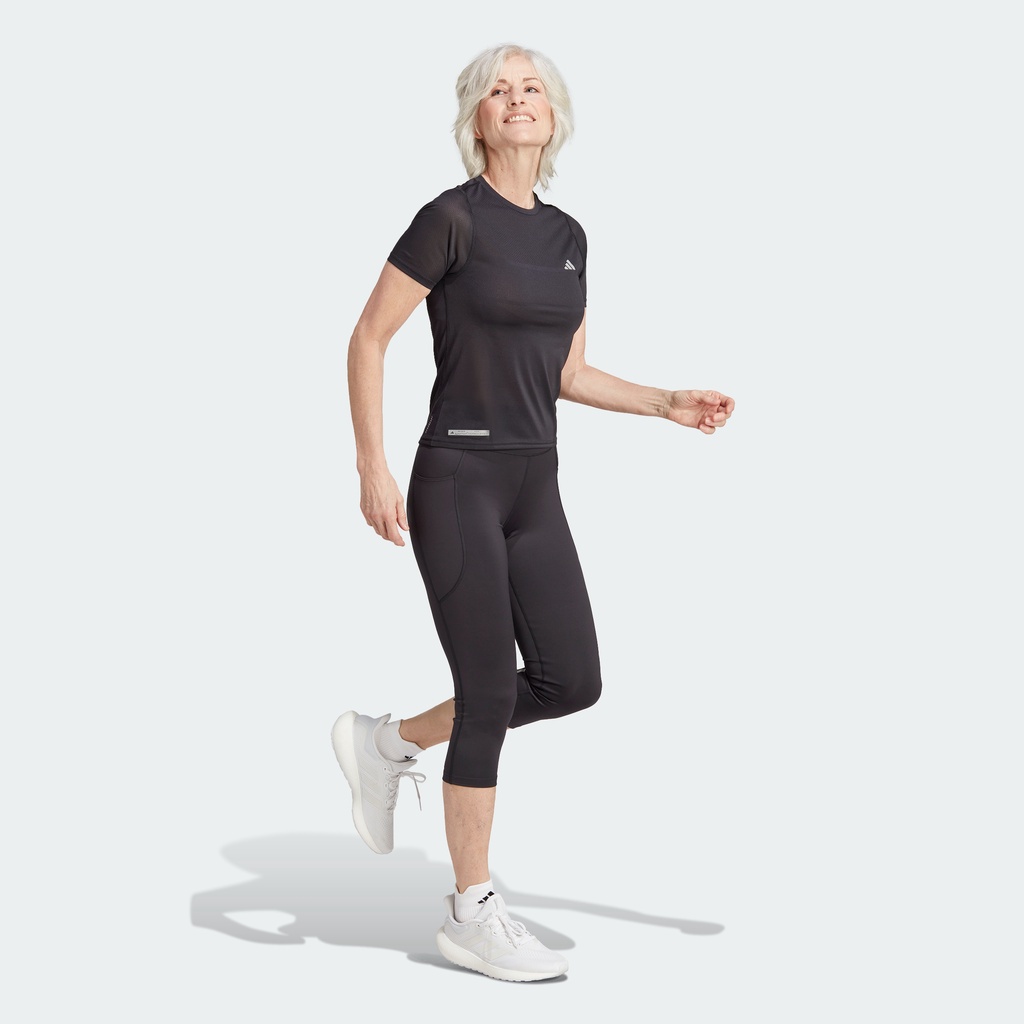 Adidas Chạy Áo Thun Dệt Kim Ultimate Nữ Đen HZ4483