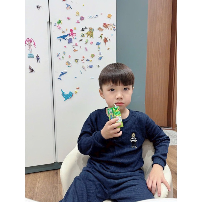 Set 3 áo tổ ong gấu kid có màu nâu hot