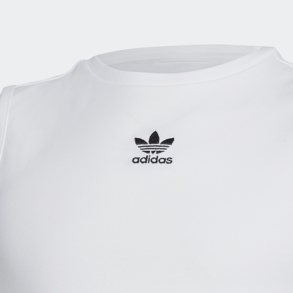 Adidas Phong cách sống Áo Tank Top Lửng Adicolor Trẻ em trắng IC3129